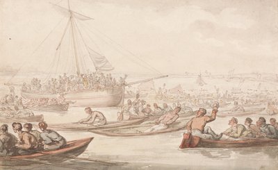 The Annual Sculling Race for Doggett